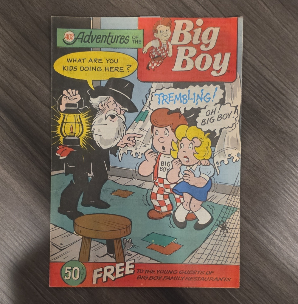 Big Boy Adventures of the Big Boy Kids Paper Menu Comic - Multicolor Restaurant